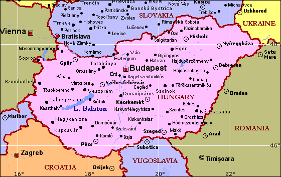 Macaristan haritası Macaristan haritası